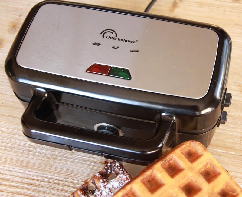 LITTLE BALANCE Speed'n Mixt 1200 W 2 az 1-ben gofri és grillsütő, cserélhető lemezek, rozsdamentes acél