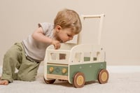 Antemergător din lemn Little Dutch, model Camper Bus - Verde Vintage, pentru copii mici, lemn certificat FSC 5