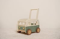 Antemergător din lemn Little Dutch, model Camper Bus - Verde Vintage, pentru copii mici, lemn certificat FSC 7