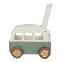 Antemergător din lemn Little Dutch, model Camper Bus - Verde Vintage, pentru copii mici, lemn certificat FSC 2