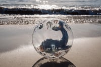 Minge de plajă gonflabilă pentru copii Little Dutch - minge de apă cu balenă 3D pentru băieți de la 2 ani - Ocean World albastru 2