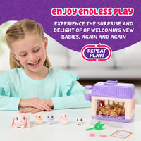 Little Live Pets Mama Surprise Minis zajačik – Staraj sa o zajačiu mamičku v jej domčeku a adopuj si 2, 3 alebo 4 bábätká 6