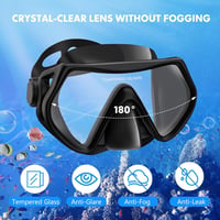 LITTLEJSY Snorkel szett felnőtteknek páramentes búvármaszk és száraz snorkelcsővel 3
