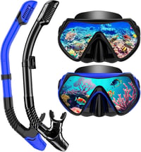 LITTLEJSY Snorkel szett felnőtteknek páramentes búvármaszk és száraz snorkelcsővel 1