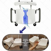 LITTNEO magasságállítható zuhanyszék karfával és támlával, 150 kg terhelhetőség 2