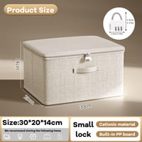 Cutie de depozitare cu capac LIULINY 30x20x14 cm, cutie de depozitare stivuibilă, organizator pentru casă cu compartiment compartimentat 2