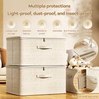 Cutie de depozitare cu capac LIULINY 30x20x14 cm, cutie de depozitare stivuibilă, organizator pentru casă cu compartiment compartimentat 8