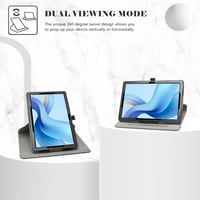 LiuShan DOOGEE U9/U10 PRO 360° Forgatható Tablet Tok Lila Mintás - Purple 2