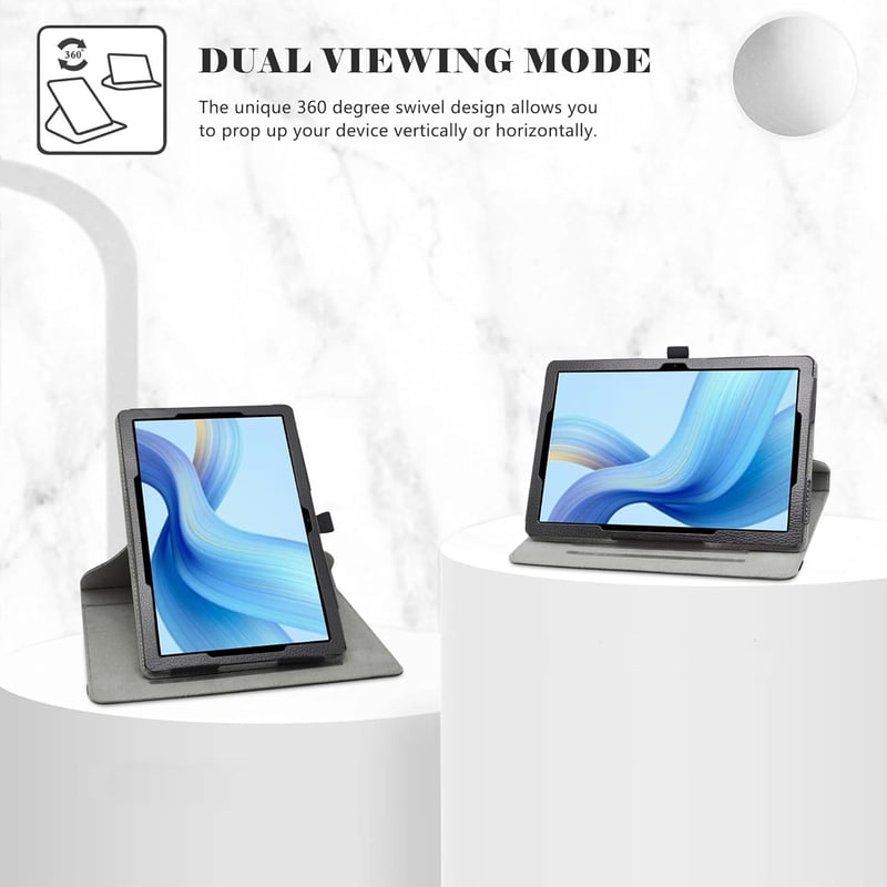 LiuShan DOOGEE U9/U10 PRO 360° Forgatható Tablet Tok Lila Mintás - Purple