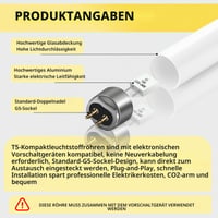 Liuyife 14W žiarivka, balenie 2 ks, T5 teplá biela 3000K, 563 mm, pätica G5, 1250 lm, úsporná žiarivka do kuchyne, kúpeľne, skrine 4