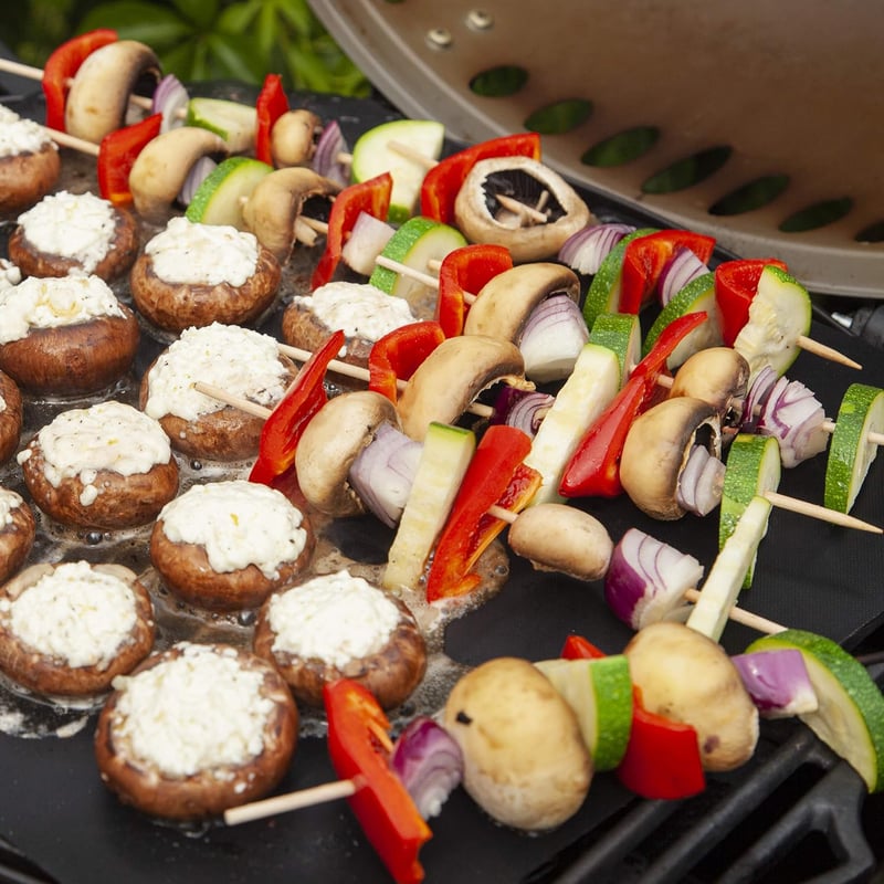 LIVAIA Bambusz Grillpálca 200 db 20 cm Kerek Nyársak Kézműves Használatra