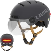 LIVALL L23 Kerékpár Sisak LED Világítással és Levehető Napellenzővel - Városi Bukósisak Felnőtteknek, Bluetooth, SOS Riasztó, Vízálló 1