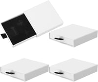 Livdouyu 4 darabos ékszertartó szett fehér, 7x7x1,7 cm karkötő nyaklánc tárolóbox 8