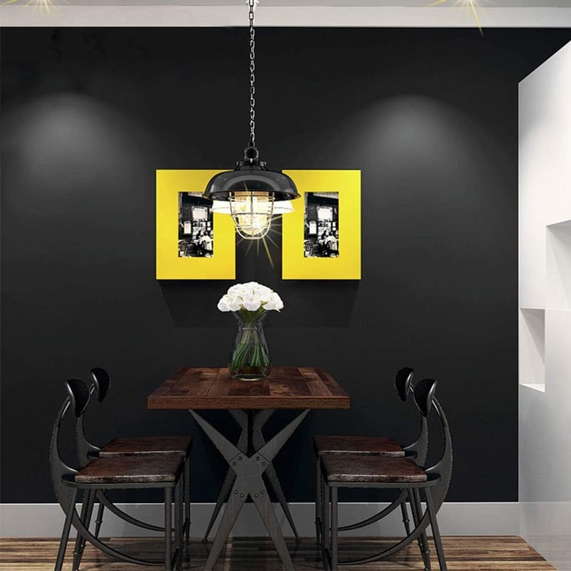 Livelynine 40cm x 5m Matt fekete bútor fólia, öntapadós tapéta