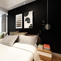 Livelynine 40cm x 5m Matt fekete bútor fólia, öntapadós tapéta 1