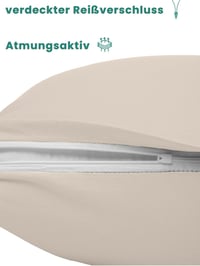 livessa 2 db párnahuzat 40x80 cm, rejtett cipzárral, 100% pamut jersey, puha és légáteresztő 6