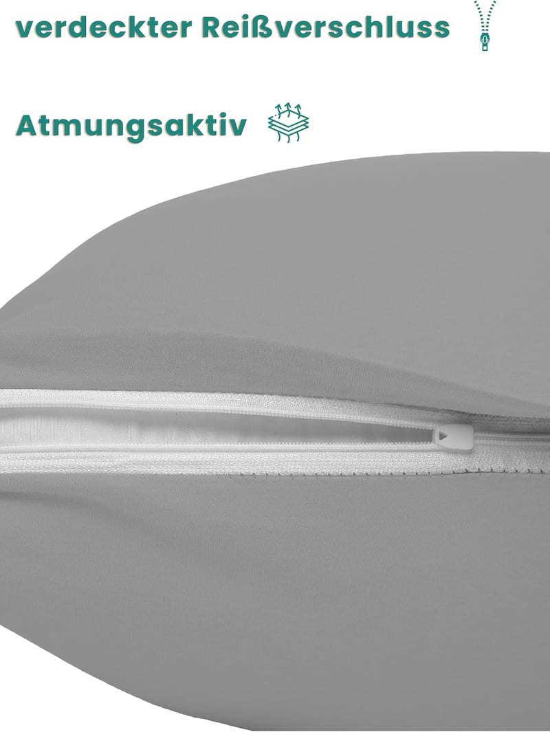 Livessa Párnahuzat 40x60 cm Rejtett Zippes 100% Pamut Jersey 2 db