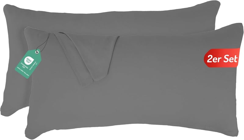 Livessa Párnahuzat 40x60 cm Rejtett Zippes 100% Pamut Jersey 2 db