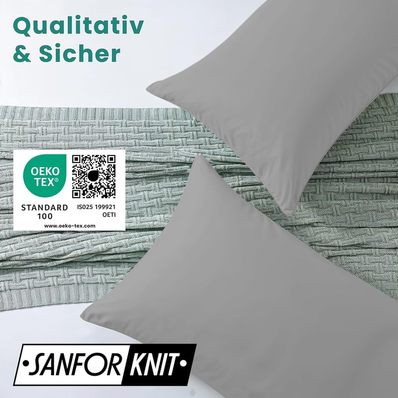 Livessa Párnahuzat 40x60 cm Rejtett Zippes 100% Pamut Jersey 2 db