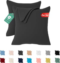 Livessa Párnahuzat 65x65 cm 2 db Jersey Pamut Puha Lélegző Oeko-Tex 1