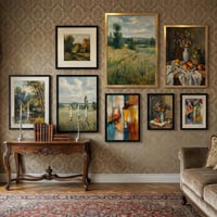 Hliníkový rám LIVINGTASTE A2 v zlatej farbe s tvrdeným sklom, 2 ks, na plagáty 42 x 59,4 cm, dekorácia na stenu do obývačky 10