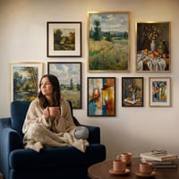 Hliníkový rám LIVINGTASTE A2 v zlatej farbe s tvrdeným sklom, 2 ks, na plagáty 42 x 59,4 cm, dekorácia na stenu do obývačky 8