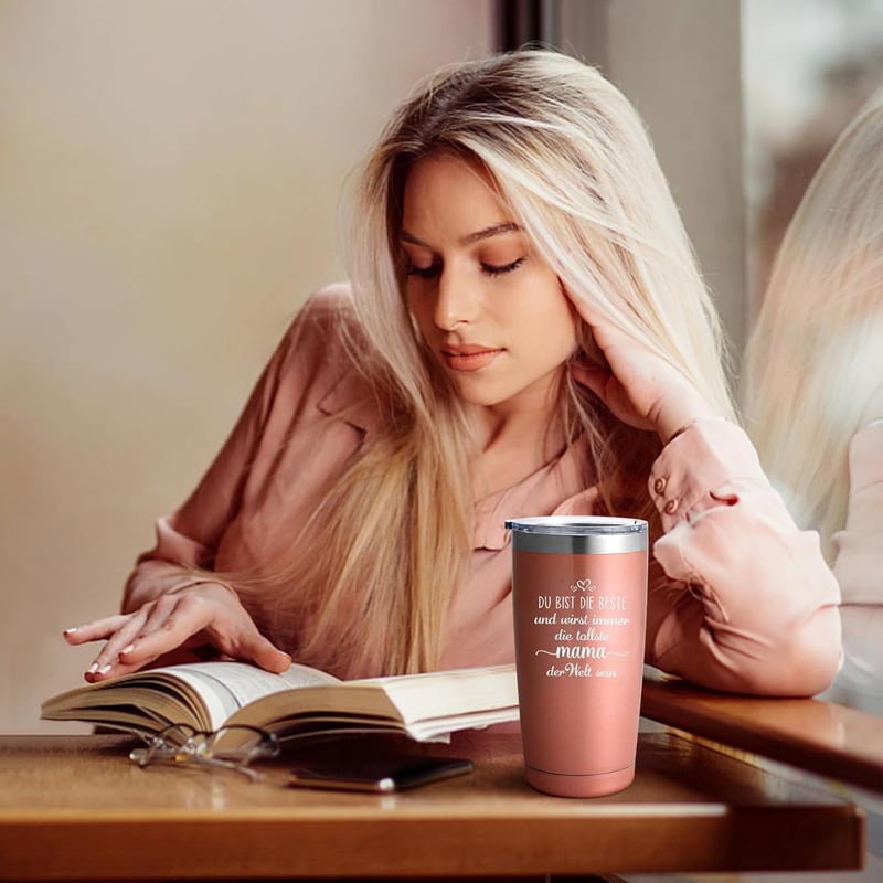 Cana cadou de Ziua Mamei Livole, 600ml, cană de cafea mamă-fiică