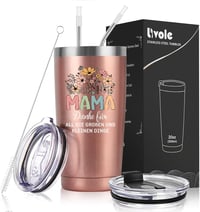 Livole Anyák Napja Ajándék Bögre - Rozsdamentes Acél Termosz 600ml Anya Lánynak 1