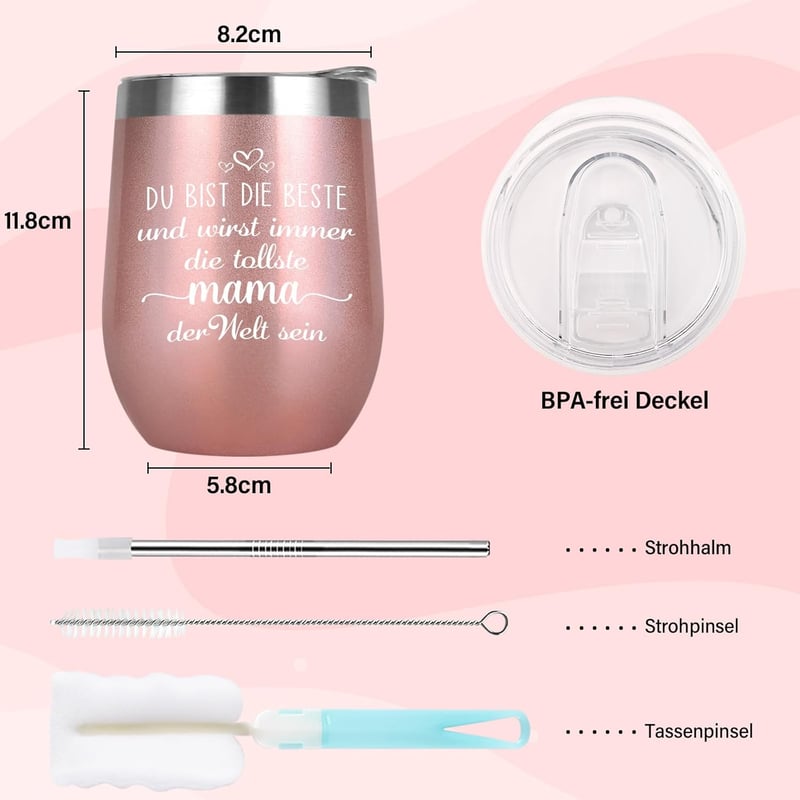 Livole Termikus Bögre Anyák Napjára - 600ml Dupla Falú Hőtartó Ajándék