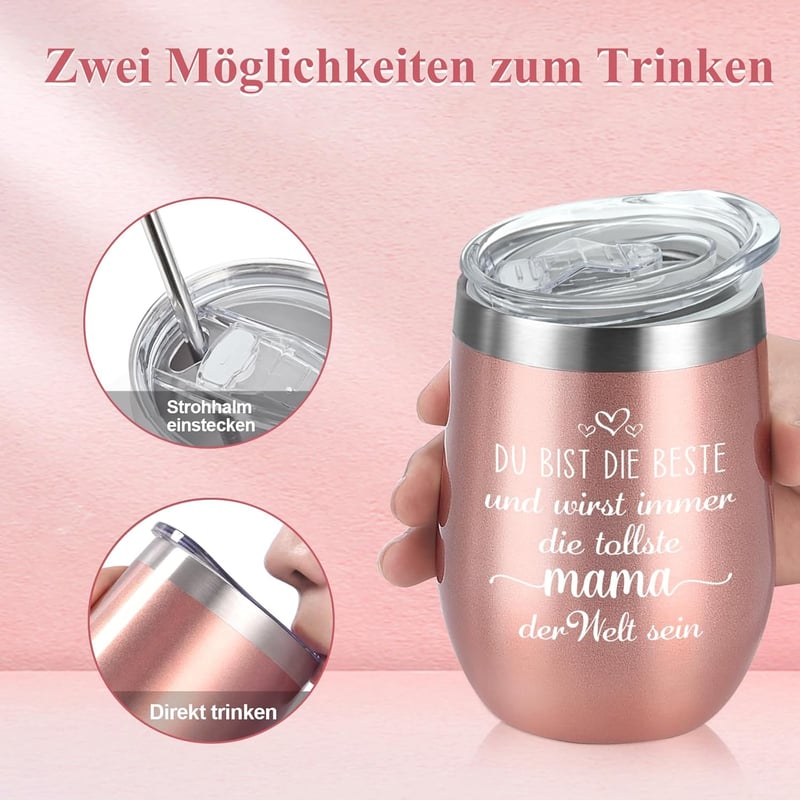 Livole Termikus Bögre Anyák Napjára - 600ml Dupla Falú Hőtartó Ajándék