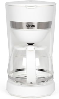 Livoo DOD200N Elektromos Kávéfőző 12 Csészés 1,25L 750W Fehér 1