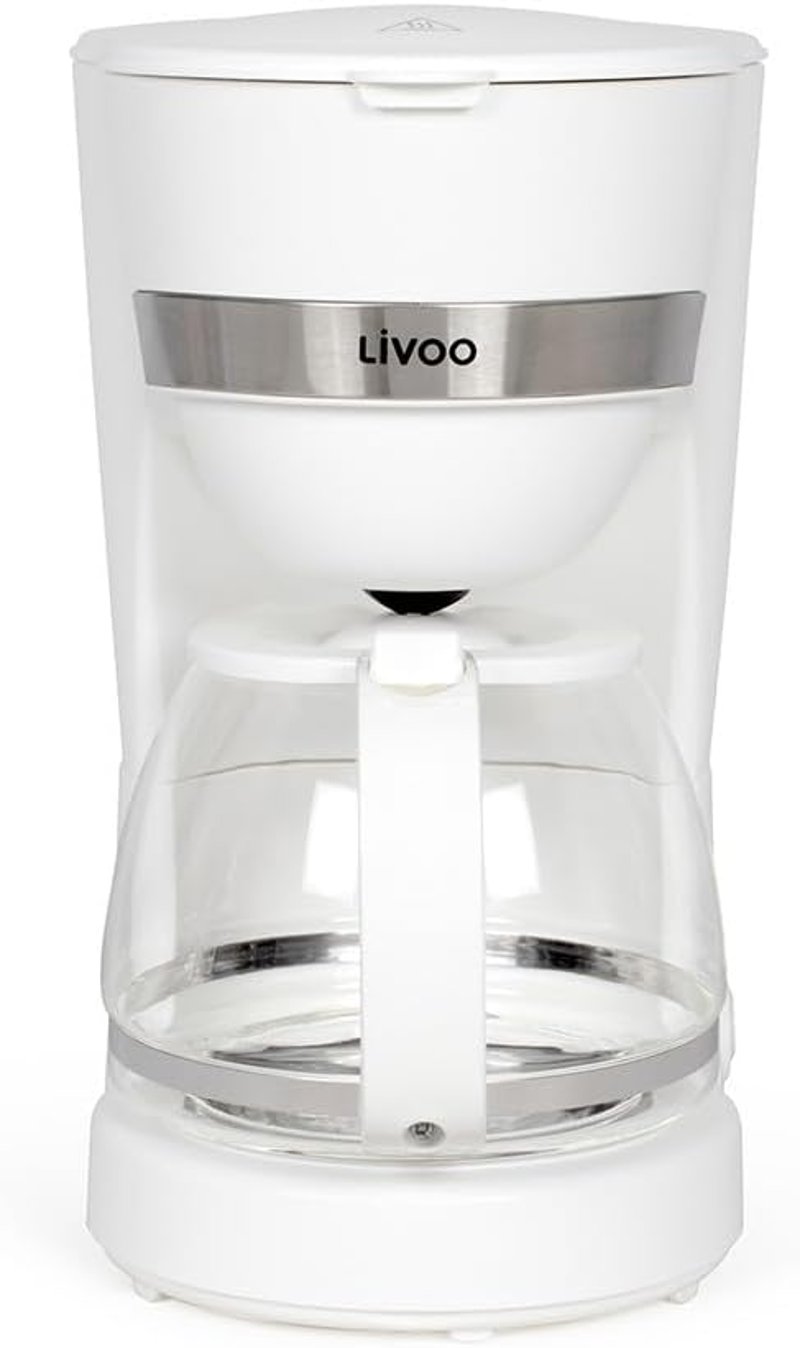 Livoo DOD200N Elektromos Kávéfőző 12 Csészés 1,25L 750W Fehér
