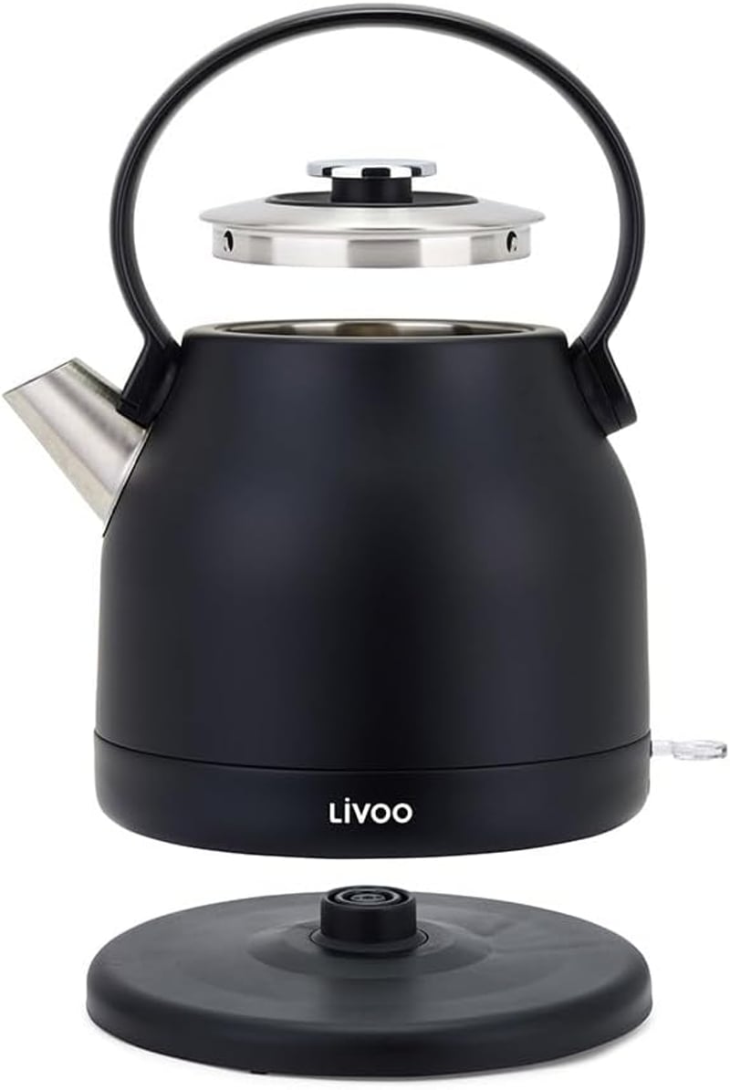 Livoo DOD202N Elektromos Vízforraló 1.5L 2200W Fekete