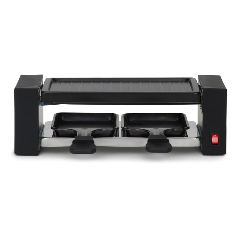 Livoo Raclette gril 400 W, stolný gril pre 2 osoby, sivý