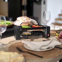 Livoo Raclette Grill 400W 2 személyes szürke asztali grillsütő 2