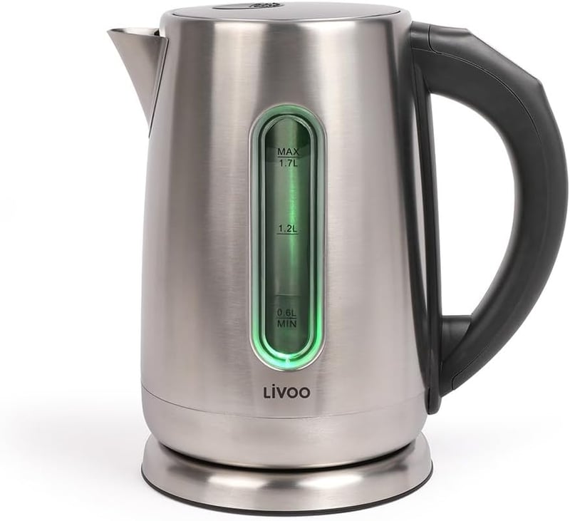 Livoo Wireless Vízforraló 1.7L 2200W Változtatható Hőmérséklet