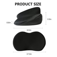 Livtribe Memóriahabos autóülés párna ergonomikus ék alakú kocsiülés üléskímélő vezetőknek hosszú útra 7