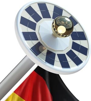 Lixada solarna lampa za jarbol sa 128 LED dioda, vodootporna, za stupove od 15-25 stopa (4,5-7,6 m)