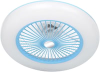 Lixada LED Mennyezeti Ventilátor Távirányítóval Kék 36W Hálószoba Nappali 4