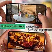 Náhradné sklenené šošovky zadného fotoaparátu LiXiongBao (2 ks) pre iPhone 13 a iPhone 13 Mini s predinštalovaným lepidlom a súpravou na opravu 4
