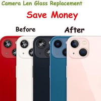 Náhradné sklenené šošovky zadného fotoaparátu LiXiongBao (2 ks) pre iPhone 13 a iPhone 13 Mini s predinštalovaným lepidlom a súpravou na opravu 6