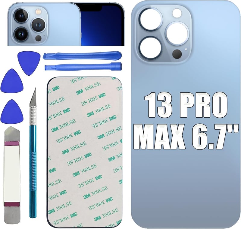 LiXiongBao iPhone 13 Pro Max hátlap Sierra Blue 6.1" szerelőeszközzel