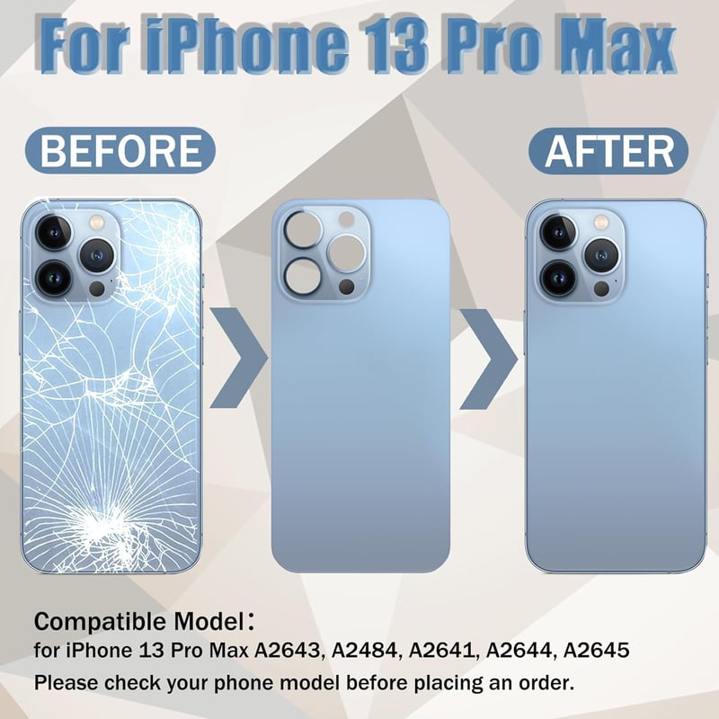 LiXiongBao iPhone 13 Pro Max hátlap Sierra Blue 6.1" szerelőeszközzel
