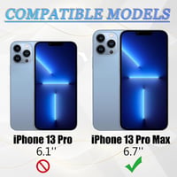 LiXiongBao iPhone 13 Pro Max hátlap Sierra Blue 6.1" szerelőeszközzel 2