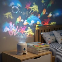 Lixstyea LED projektor s hviezdnou oblohou a oceánom, 360° rotácia, statický/dynamický režim, nastaviteľný jas, USB-C, do detskej izby a spálne 7