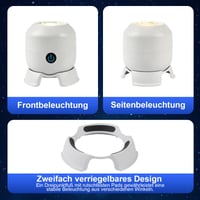 Lixstyea LED projektor s hviezdnou oblohou a oceánom, 360° rotácia, statický/dynamický režim, nastaviteľný jas, USB-C, do detskej izby a spálne 3