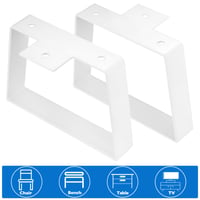 Picioare metalice pentru mobilă LiYiJiKeJi în formă de trapez, 35,7 cm, alb, 2 buc. - picioare pentru masă, noptieră, măsuță de cafea, dulap 3