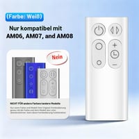 Lizoak diaľkový ovládač pre čističku vzduchu Dyson – AM07/AM06/AM08 – biely/Opulent Garden – 10-tlačidlový – infračervený – bez nutnosti programovania 2