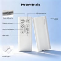 Lizoak diaľkový ovládač pre čističku vzduchu Dyson – AM07/AM06/AM08 – biely/Opulent Garden – 10-tlačidlový – infračervený – bez nutnosti programovania 6