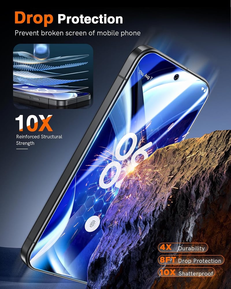 LK Tempered Glass képernyővédő Google Pixel 10 és Pixel 9 készülékhez, 2 db, teljes fedés - Google Pixel 10/9, transparent